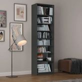 Asra Trend K-08 Mdf Koyu Gri Kitaplık