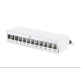 Assmann Açık Gri 12 Port Zırhlı Modüler Patch Panel