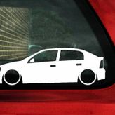 Astra g basık kelebek cam stickeri 2 adet