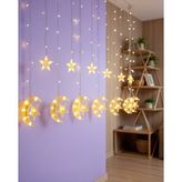 Astraltech Hilal Yıldız LED Perde Işık 2 Modlu 120 cm