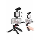 ASTRALTECH Telefon Tutucu Mini Mikrofonlu Tripod Vlog Çekim Video