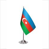 Asya Bayrak Azerbaycan Tekli Masa Bayrağı