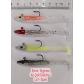 At-Çek Silikonu Lrf Spin 8 cm 5 gr 4' Lü Set
