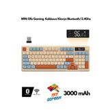 ATAsoft Freewolf M96 Klavye Bluetooth/2.4g Kablosuz Klavye Işıklı Usb Type-c Kablolu Şarj Gösterge Panelli