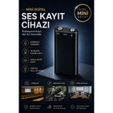 AtaTechs Mini Dijital Ses Kayıt Cihazı | 24 Saate Kadar Kayıt | Ses Algılamalı Taşınabilir Ses Kaydedici | USB Aktarım Destekli