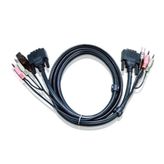 Aten 2L-7D02UD USB DVI-D Dual Link Desktop KVMP Switch Kablosu