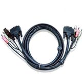 Aten 2L-7D03UD USB DVI-D Dual Link Desktop KVMP Switch Kablosu