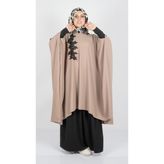 Atika Moda Tesetür Elbise - 3 - Bej