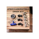 Atiker Karbüratörlü Regülatör Dirsek Set + Ayar Vanası