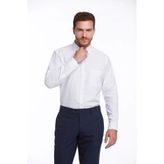 Atilla Özer Dormen Classics Erkek Kolay Ütülenebilir Regular Fit Geniş Kesim Klasik Yaka Cepli Gömlek - Beyaz - 3XL
