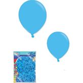 Atom Balon Baskısız Mavi Renk 100 Adet