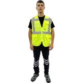 ATT STİL TEKSTİL Reflektörlü Işçi Yelek - Neon Yeşil