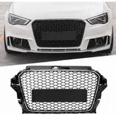 Audi A3 2013-2014-2015 8V Siyah-Krom Rs3 Ön Panjur