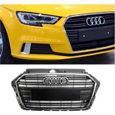 Audi A3 2018-2019-2020 8V Siyah S3 Ön Panjur