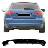 Audi A3 8P (2008-2011) Arka Tampon - Difüzör (Plastik)