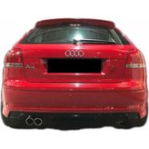 Audi A3 8P S3 2003-2008 2 Kapı Arka Tampon Eki - Difüzör ( Plastik)