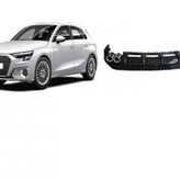 Audi A3 Hb 2021+ Çift Egzoz Difüzör