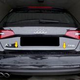 Audi A3 Krom Bagaj Alt Çıtası 2013 Üzeri Paslanmaz Çelik
