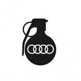 Audi Araba tampon El Bombası Yapıştırma Sticker