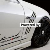 Audi Yan Kapı Çamurluk Sticker Araba Oto Yapıştırma 2Adet