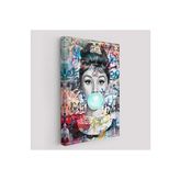 Audrey Hepburn Graffiti Pop Art Duvar Tablosu-6470