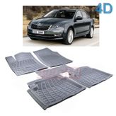 Autoen Skoda Octavia A7 2013-2015 Gri 4D Havuzlu Paspas