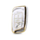AutoHan Keys Lüx Passat B8 Ve Super B 3 Buton Nano Anahtar Kılıfı Mermer Desenli