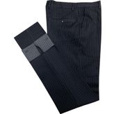 Avasar Erkek Lacivert Çizgili Regular Fit Kumaş Pantolon-7227