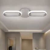 Avizego Hilton 2'li LED Plafonyer Avize - Gri