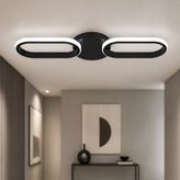 Avizego Hilton 2'li LED Plafonyer Avize - Siyah