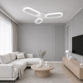 Avizego Hilton 3'lü LED Plafonyer Avize - Beyaz