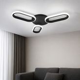 Avizego Hilton 3'lü LED Plafonyer Avize - Siyah