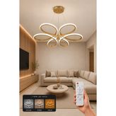 AvizeGO Niva LED Sarkıt Avize 3 Renk Kumandalı