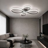 Avizego Nora LED Plafonyer Avize - Beyaz Işık - Gri