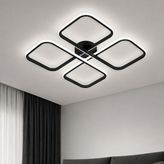 Avizego Nuvo LED Plafonyer Avize - Beyaz Işık - Siyah