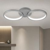 Avizego Onto LED Plafonyer Avize - Beyaz Işık - Gri