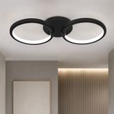 Avizego Onto LED Plafonyer Avize - Beyaz Işık - Siyah