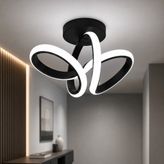 Avizego Sion LED Plafonyer Avize - Beyaz Işık - Siyah