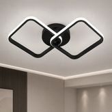 Avizego Tilya LED Plafonyer Avize - Siyah - Beyaz Işık