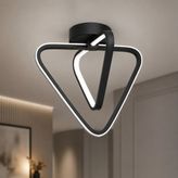 Avizego Urban LED Plafonyer Avize - Beyaz Işık - Siyah