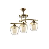 AVİZEVİ Aydınlatma Salon Oda Mutfak Meltem 3lü 110 Bal Camlı