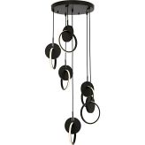 Avonni AV-1874-6T-BSY HT807 Siyah Boyalı Modern Avize