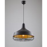 Avonni AV-4106-M2-BSY E27 12W 40 cm Siyah Avize