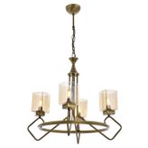 Avonni AV-60135-4E Siyah Boyalı Modern E14 Metal Cam 70cm Avize