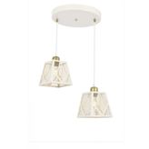 Avonni AV-65052-2BCR Krem Ferforje Avize