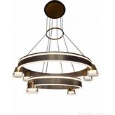 Avonni AV-7028-CRS6387 Kahverengi Boya Modern Avize LED Metal Cam H: 100 cm, Ø: 60 cm