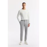 Avva Erkek Gri Comfort Slim Fit Yan Cepli Beli Lastikli Bi Stretch Teknik Kumaş Pantolon A51y3201