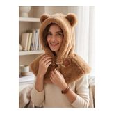 Aware Time Kadın Tilki Uzun Peluş Bere