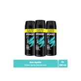 Axe Apollo 200 ml 3 Adet Erkek Deodorant