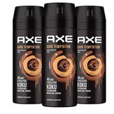 Axe Dark Temptation 150 ML 3 Adet Erkek Sprey Deodorant